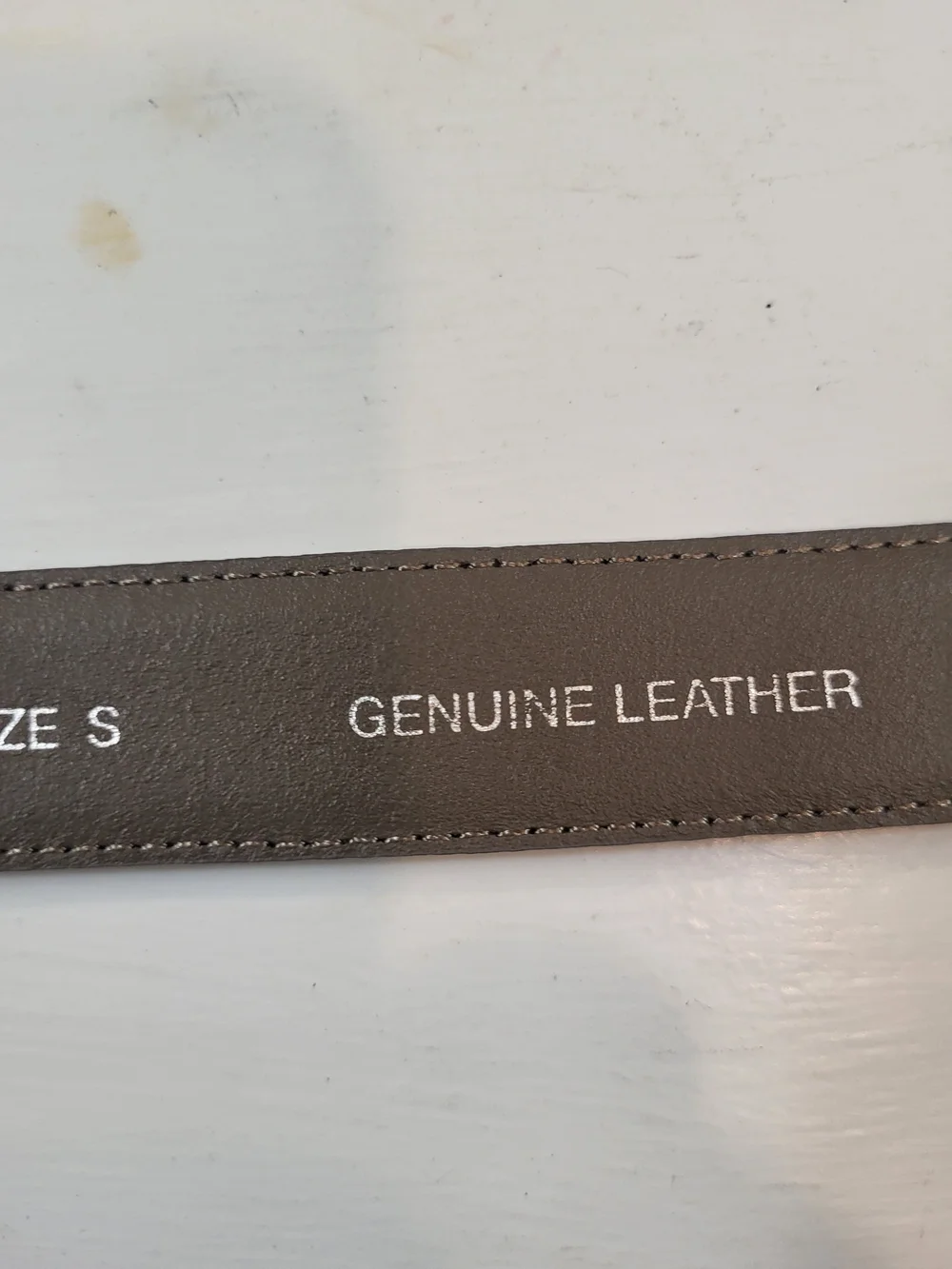 J. Jill Brown Leather Belt with Silver Double-Loop Buckle